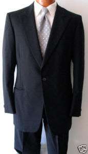 Mens Formal Black 1 Button Traditional Suit Jacket 42L  