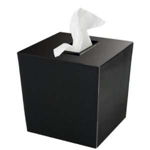 FocusFoodService BS SPA9B Spa Boutique Tissue Box Cover   Black   Pack 
