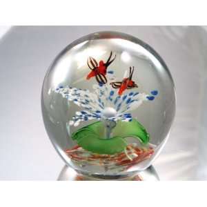  100% Mouth Blown Glass Art Butterfly Series Handmade Art 