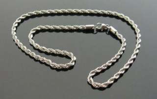0mm Mens Stainless Steel French Rope Chain 20   36  
