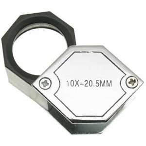  10x Chrome Hex Jewelers Loupe 21mm Arts, Crafts & Sewing