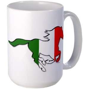  Italy Italian Stallion Flag Large Mug by  