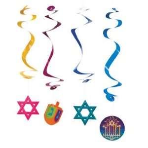 : Hanukkah Dangling Swirls   Party Decorations & Hanging Decorations 