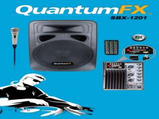 Quantum FX BX 1201 12 Professional DJ Speaker Cabinet Built in 