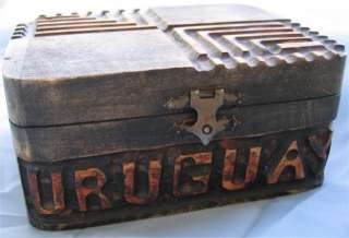 Decorative Wooden Jewelery Box from Uruguay  