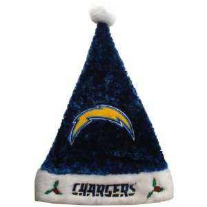   Diego Chargers NFL Colorblock Himo Plush Santa Hat: Sports & Outdoors