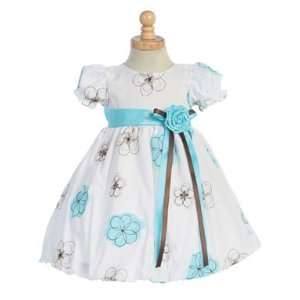  Blue Embroidered Cotton Baby & Toddler Dress: Baby