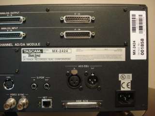 Tascam MX 2424 Digital Multi Track Recorder w/ IF AN24  