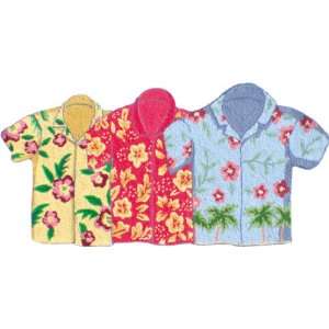  Aloha Shirts Multi Novelty Shaped Rug Size 2 x 3 