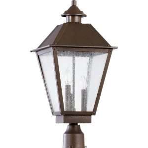   Light Oiled Bronze Outdoor Post Lantern 7026 3 86: Home Improvement
