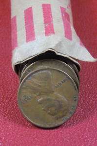 1953 D Denver Mint Lincoln Wheat Cent Penny Roll  