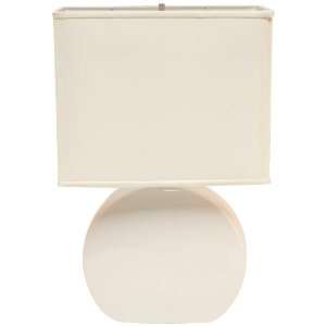    Haeger Potteries White Lolly Ceramic Table Lamp: Home Improvement