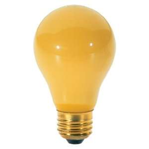   Bug Light Medium Base 40 Watt A19 Light Bulb, Yellow