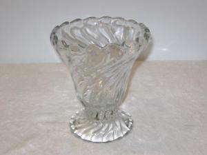 FOSTORIA COLONY FOOTED VASE, CUPPED RIM  