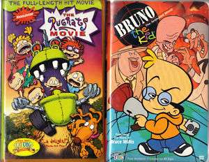 The Rugrats Movie (VHS, 1999) & Bruno The Kid   2 VHS  