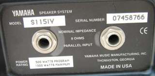 Yamaha S1151V PA Speaker  
