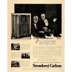   Carlson Radio Phonograph Fidelity   Original Print Ad