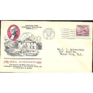 Scott #727 Linprint (1)First Day Cover; Newburgh, NY; Proclomation of 