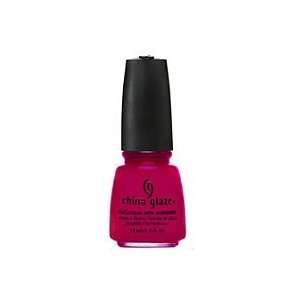 China Glaze Nail Laquer with Hardeners Electro Pop Collection Fuchsia 