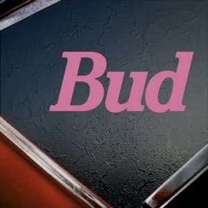  Budweiser Pink Decal Vintage Car Truck Window Pink Sticker 