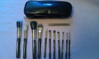 MAC 12 Pieces Cosmetics Makeup Brushes Brush Kit Set  