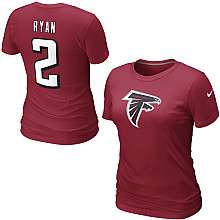 Nike Atlanta Falcons Matt Ryan Womens Name & Number T Shirt   NFLShop 