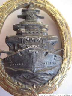  badge medal war ships of Kriegsmarine WW II very rare German medal 