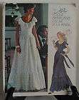 Vintage Vogue Americana Oscar de la Renta Ruffled BOHO Gown Sewing 