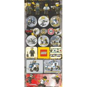  Lego Jumbo Cardstock Stickers, Emergency/Police: Arts 