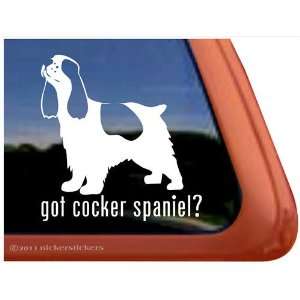  Got Cocker Spaniel? Parti Cocker Vinyl Window Dog Decal 