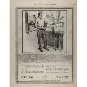  1915 Vintage Ad Ivory Soap Factory Worker Kettle Paddle 