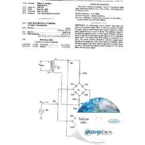  NEW Patent CD for LOW DISTORTION AC LIMITER: Everything 