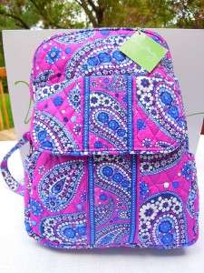 Nwt VERA BRADLEY Small Backpack Boysenberry Bag  