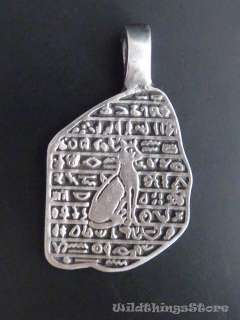Anhänger Zinn Hieroglyphen Katze Ägypten Symbol Mystic  