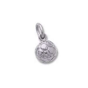  Soccer Ball Charm   Sterling Silver Jewelry