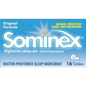  Sominex  Nighttime Sleep Aid, Original, 16 tablets Health 