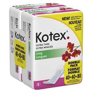    Kotex® Ultra Thin Long Pads   80ct