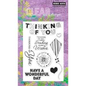   Hero Arts Clear Stamps   Thinking of You Kite Arts, Crafts & Sewing