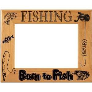   Fishing Picture Frame / Fisherman Photo Frame. Holds a 5 X 7 Photo
