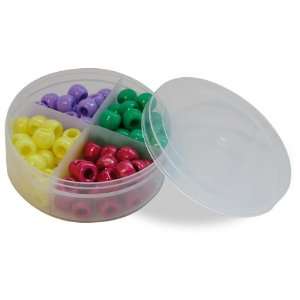  Clear Divided Plastic Containers with Removable  Snuff 