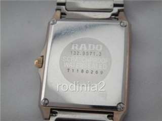  owned Mens Rado Diastar Gold Dial Quartz with Gold Band wrist watch 
