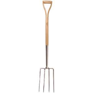   Design USA GT24 Wooden Handle Pitch Fork: Patio, Lawn & Garden