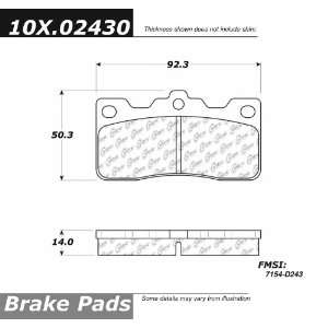  Centric Parts, 100.02430, OEM Brake Pads Automotive