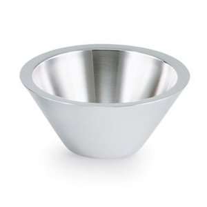  Conical Serving Bowl   1.4 Quart   Double Wall Stainless Steel 