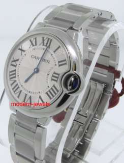 Cartier Ballon Bleu Midsize Steel Watch W69011Z4   New  