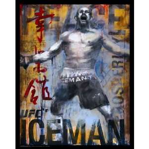  UFC Chuck Iceman Liddell Lithograph Print 