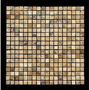 Philadelphia 5/8 X 5/8 Tumbled Travertine Mosaic Tile   Lot of 50 sq 