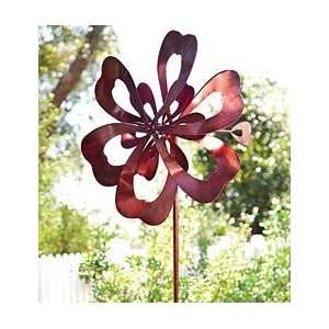  Oversized Metal Cloverleaf Wind Spinner Garden Art: Patio 
