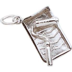  Rembrandt Charms Paint Tray & Roller Charm, 14K White Gold 