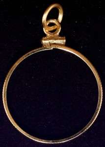 Coin Bezel 12 KT Gold Filled for Mexican 10 Peso Gold Coin  